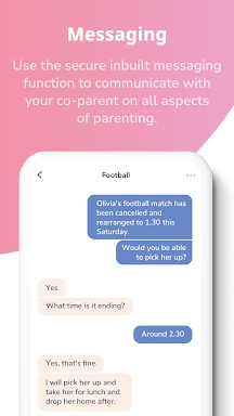 amicable co-parenting screenshots