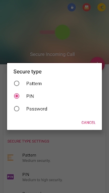 Secure Incoming Call screenshots