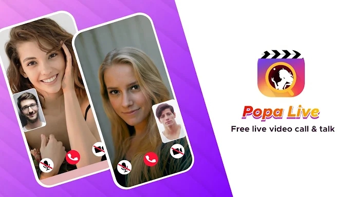 Popa Live Video Call screenshots