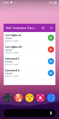 SMS Templates screenshots