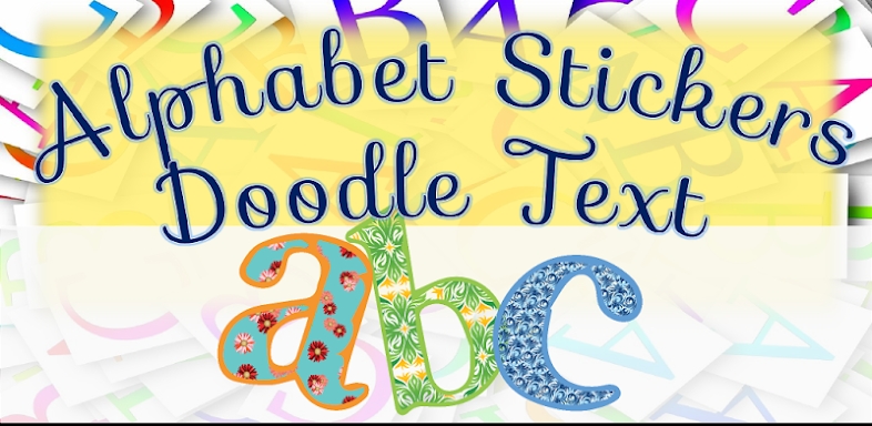 Alphabet stickers for Doodle Text! screenshots