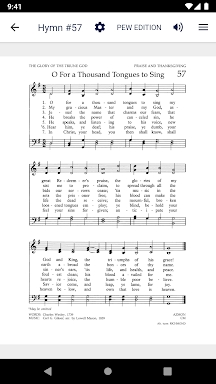 The United Methodist Hymnal screenshots