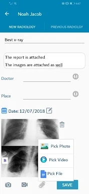 Medical Records screenshots