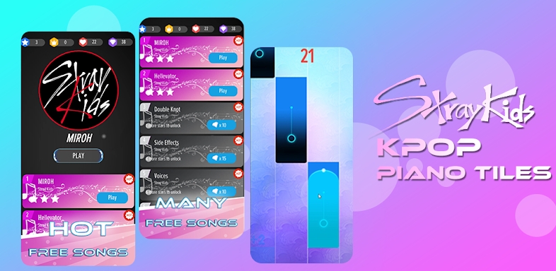 Stray Kids Piano Tiles - KPOP 🎹 screenshots