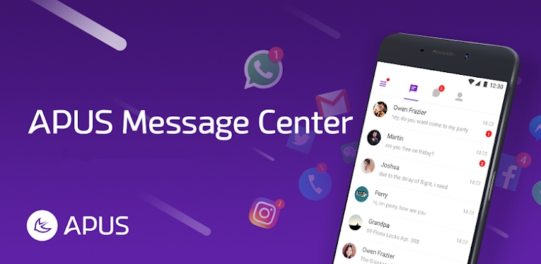 APUS Message Center: sms app screenshots