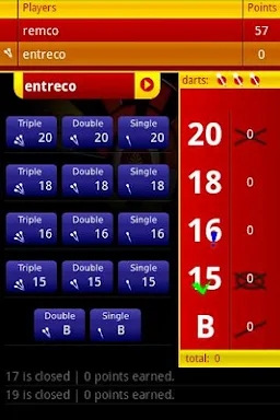 Darts ScoreCard - OLD screenshots