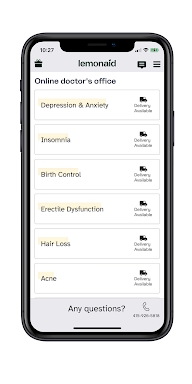 Lemonaid Health app: telehealth care & rx meds screenshots