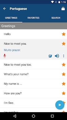Learn Portuguese Phrase screenshots