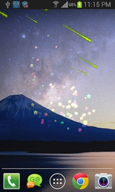 Meteors Live Wallpaper screenshots