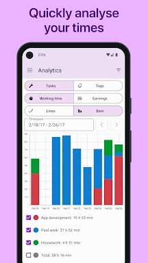 WorkingHours - Time Tracking screenshots