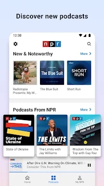 NPR One screenshots