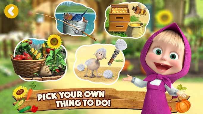 Masha and the Bear: Farm Games screenshots
