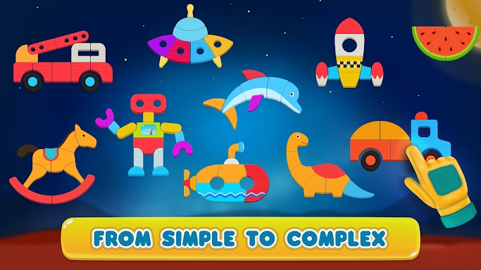 Cosmo Shapes Puzzles for kids screenshots