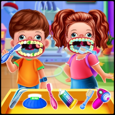 Twins Baby Dental Care Games screenshots