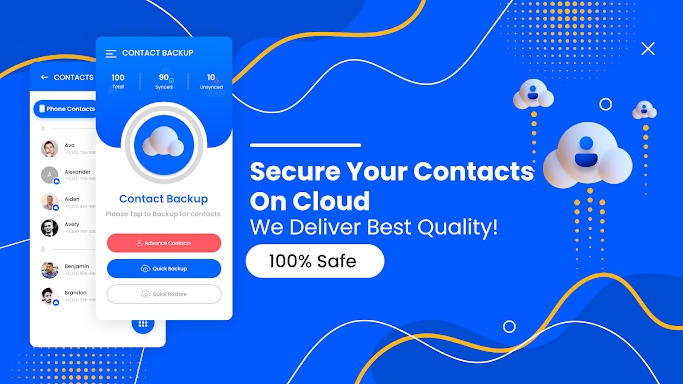 Contacts Backup: Cloud Storage screenshots