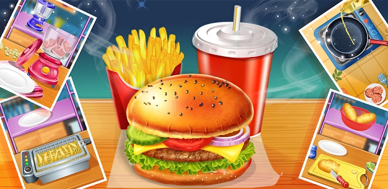 Happy Kids Meal - Burger Game screenshots