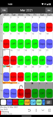 Shift Work Calendar screenshots