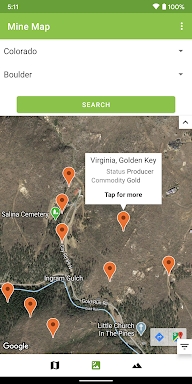 Mine Locator Map screenshots