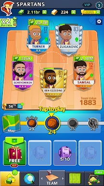 Idle Five Basketball tycoon screenshots