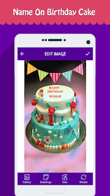 Name Photo on Birthday Cake screenshots