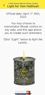 Virtual Shoah Yellow Candle screenshots