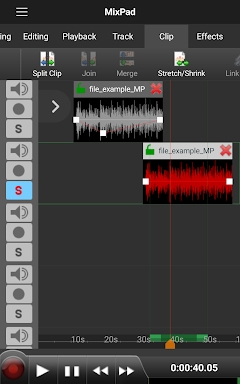 MixPad Multitrack Mixer screenshots