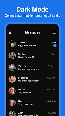 Messages screenshots