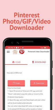 Video Downloader for Pinterest screenshots