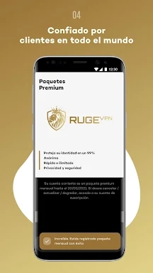 RugeVPN - Safe VPN for privacy screenshots