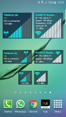Network Signal Info screenshots