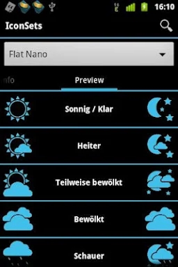 AHWeather Flat Nano IconSet screenshots