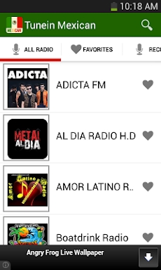 Mexican Radio - with live reco screenshots