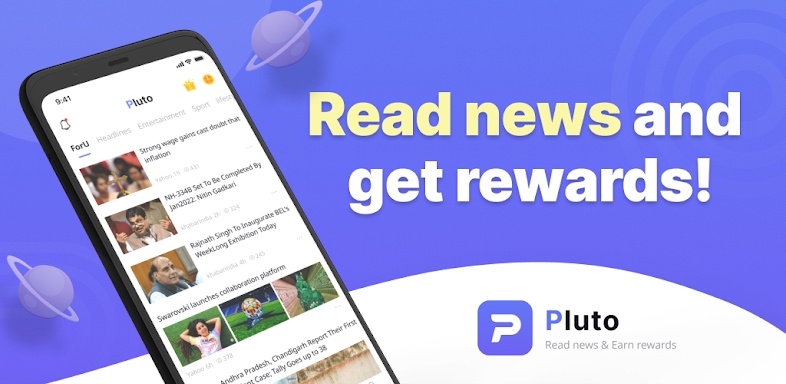 Pluto: Buzz News & Rewards screenshots