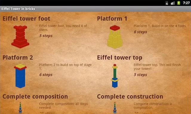 Eiffel Tower in bricks screenshots