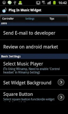 Plug In Music Widget screenshots