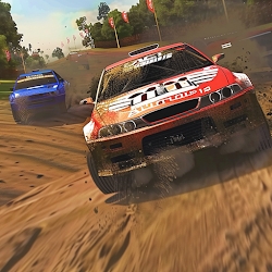Thumb car race dirt drift