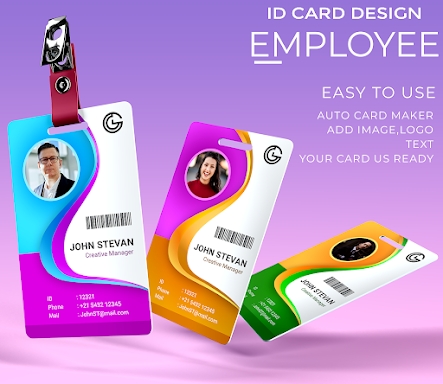 Employee ID Card Maker screenshots