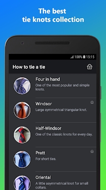 How to tie a tie screenshots