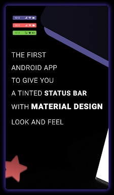 Material Status Bar screenshots