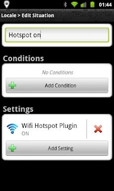 Locale Wifi Hotspot Plug-in screenshots