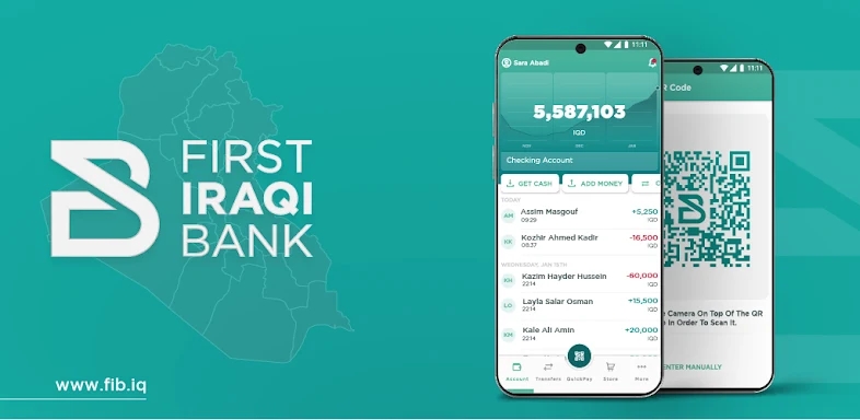First Iraqi Bank screenshots