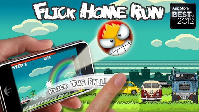 Flick Home Run! baseball game screenshots