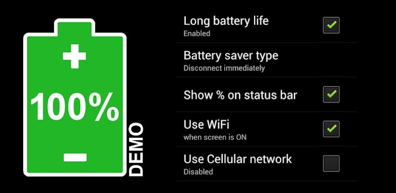 Long Battery Life DEMO screenshots