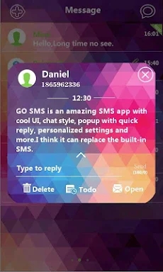 GO SMS PRO COLORFULDAYS THEME screenshots