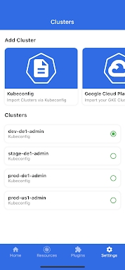 kubenav - Kubernetes Dashboard screenshots