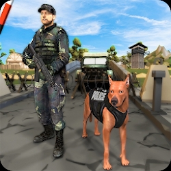 Border Police Dog Duty: Sniffer Dog Game