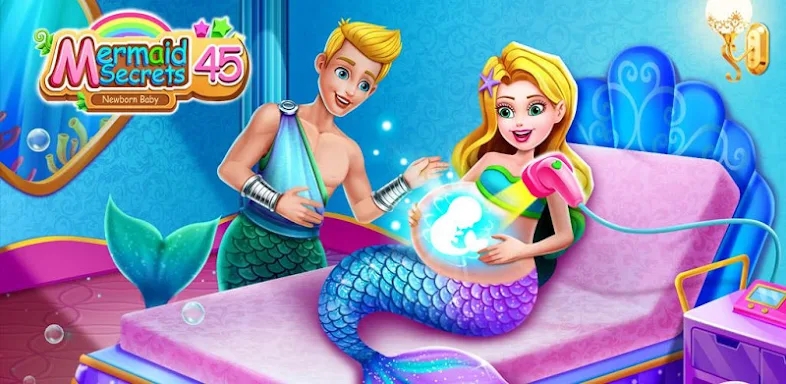 Mermaid Secrets 45-Pregnant Mommy’s Baby Care Game screenshots