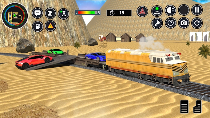 Cargo Transport Train Car Game screenshots
