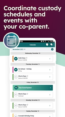 TalkingParents: Co-Parent App screenshots