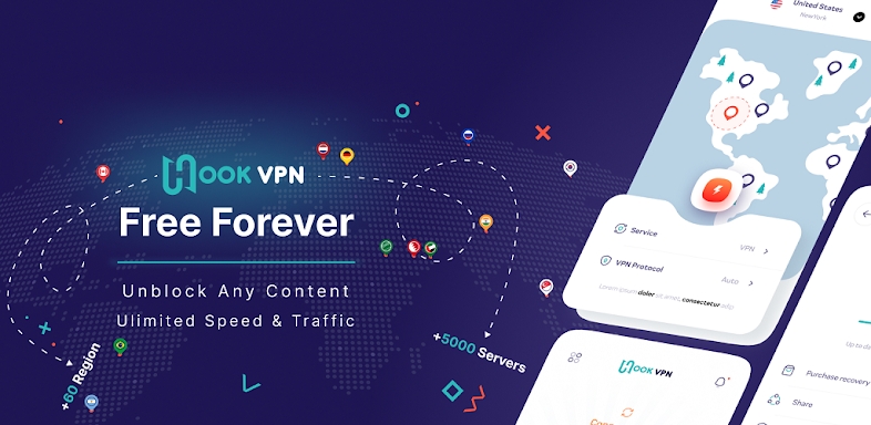 Hook VPN - Fast & Secure VPN screenshots